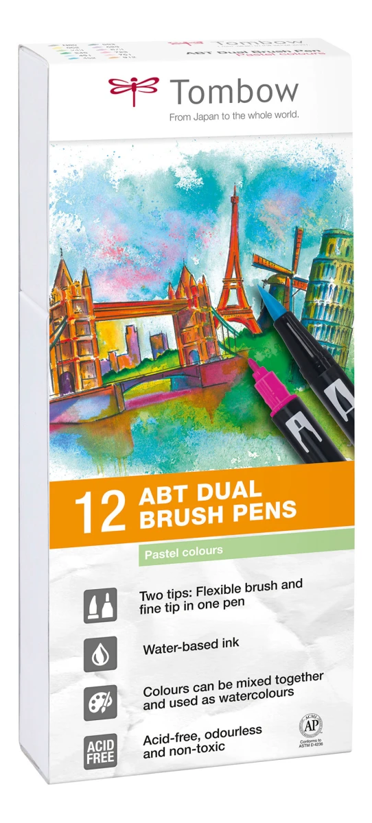 TOMBOW ABT-12P-2 Dual Brush Pen