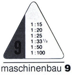 RUMOLD Règle triangulaire 150 - 30 cm - Machines 9