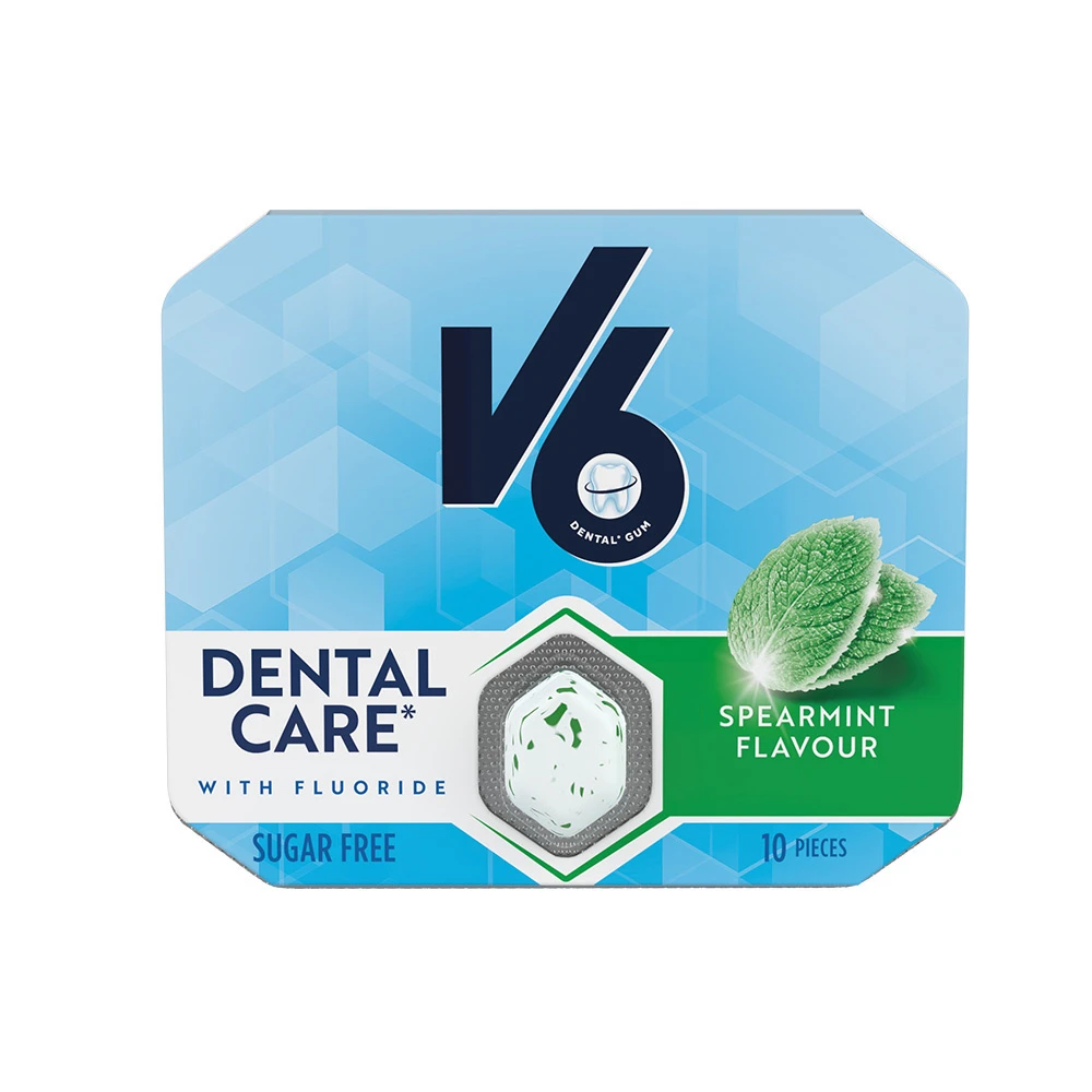 V6 Kaugummi Oral B Spearmint 12 x 17 g