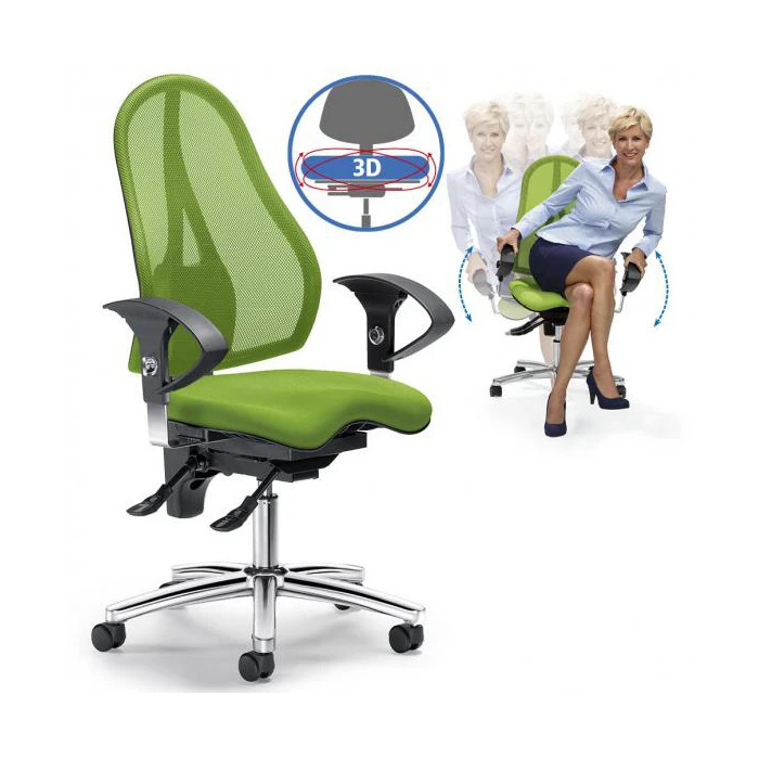 Bürodrehstuhl Sitness 40 NET, grün