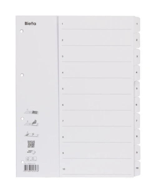 BIELLA Répertoire de chiffres SmartIndex 1 - 10