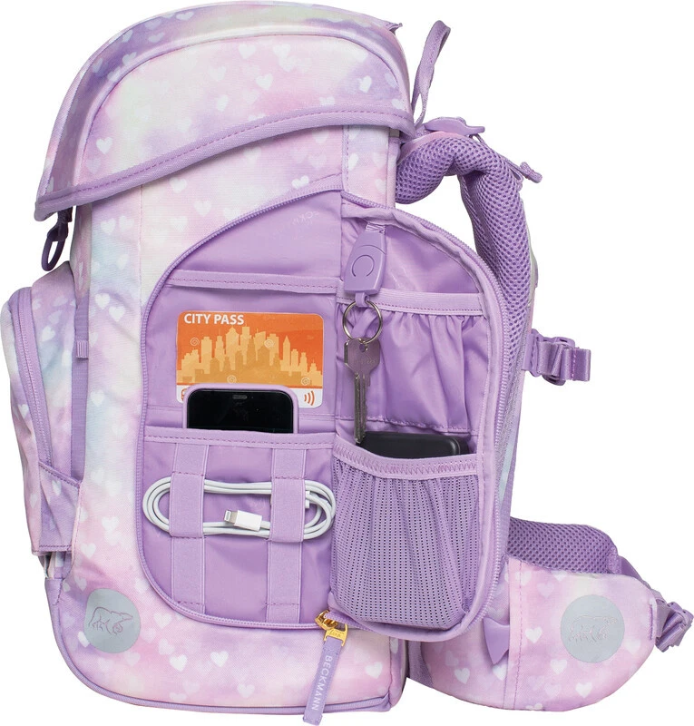 BECKMANN Schulrucksack-Set Plus Air mit Wendetasche