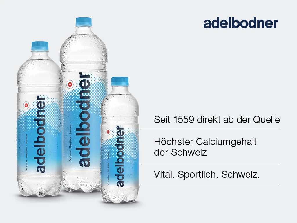 ADELBODNER Eau pétillante 6 x 1 litres