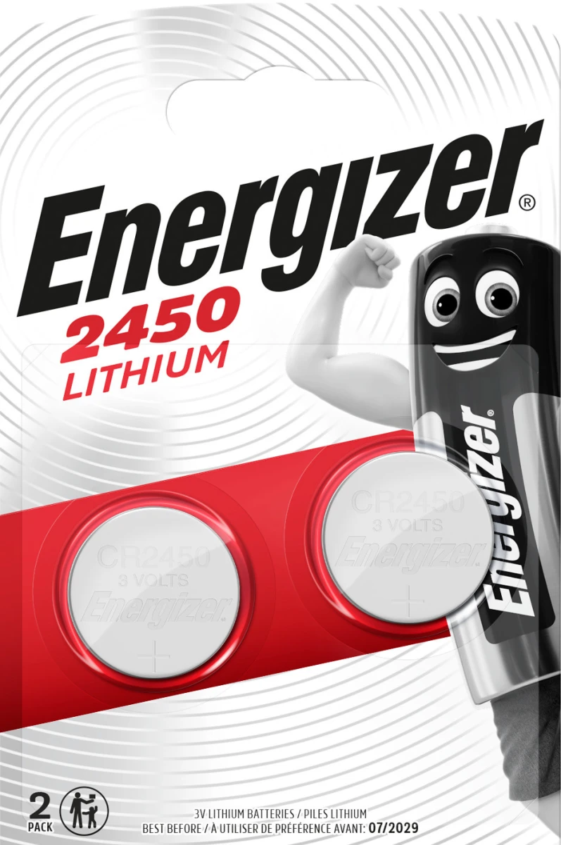 ENERGIZER Pile bouton Lithium CR2450, 3V