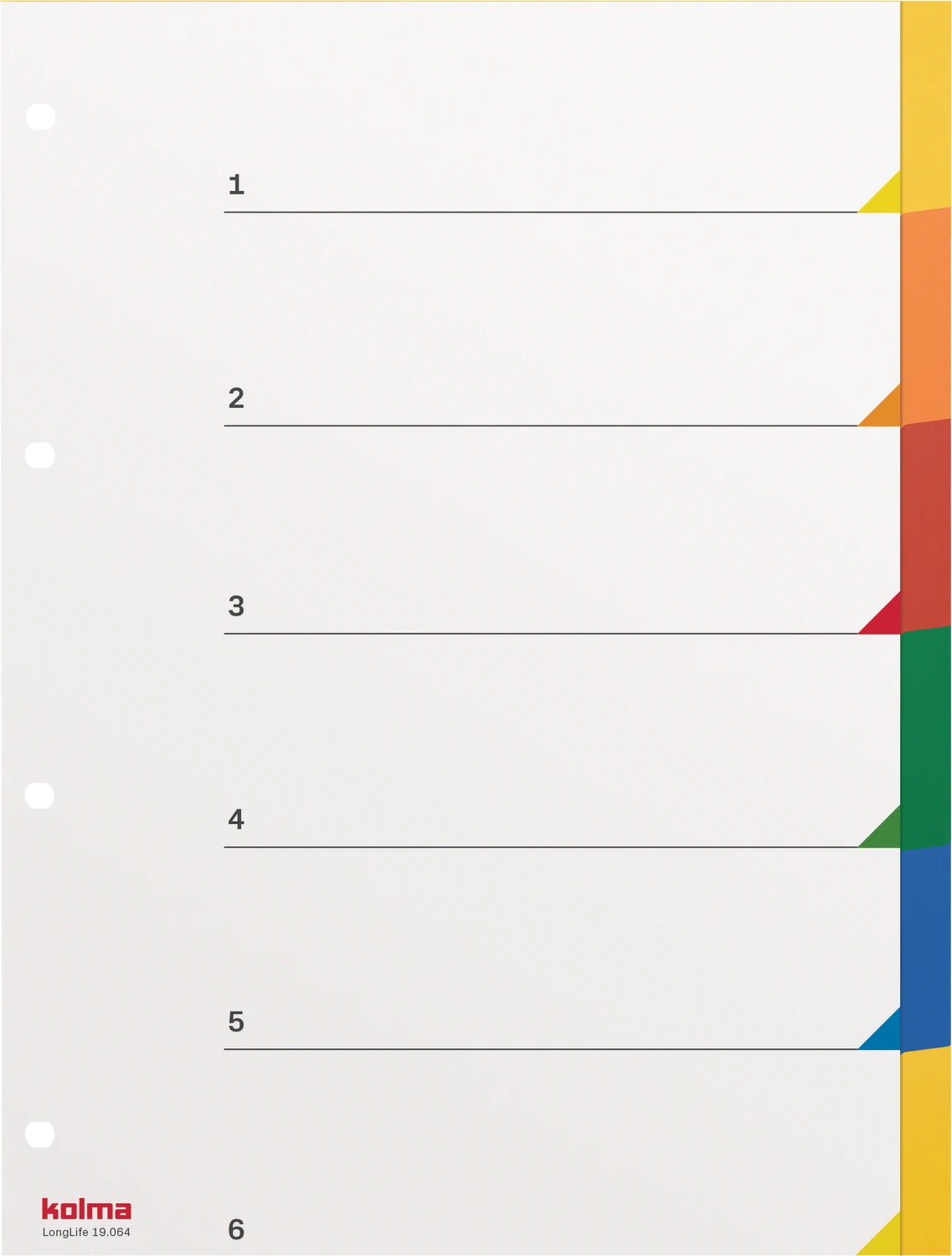 KOLMA Répertoire neutre Superstrong 6 parties