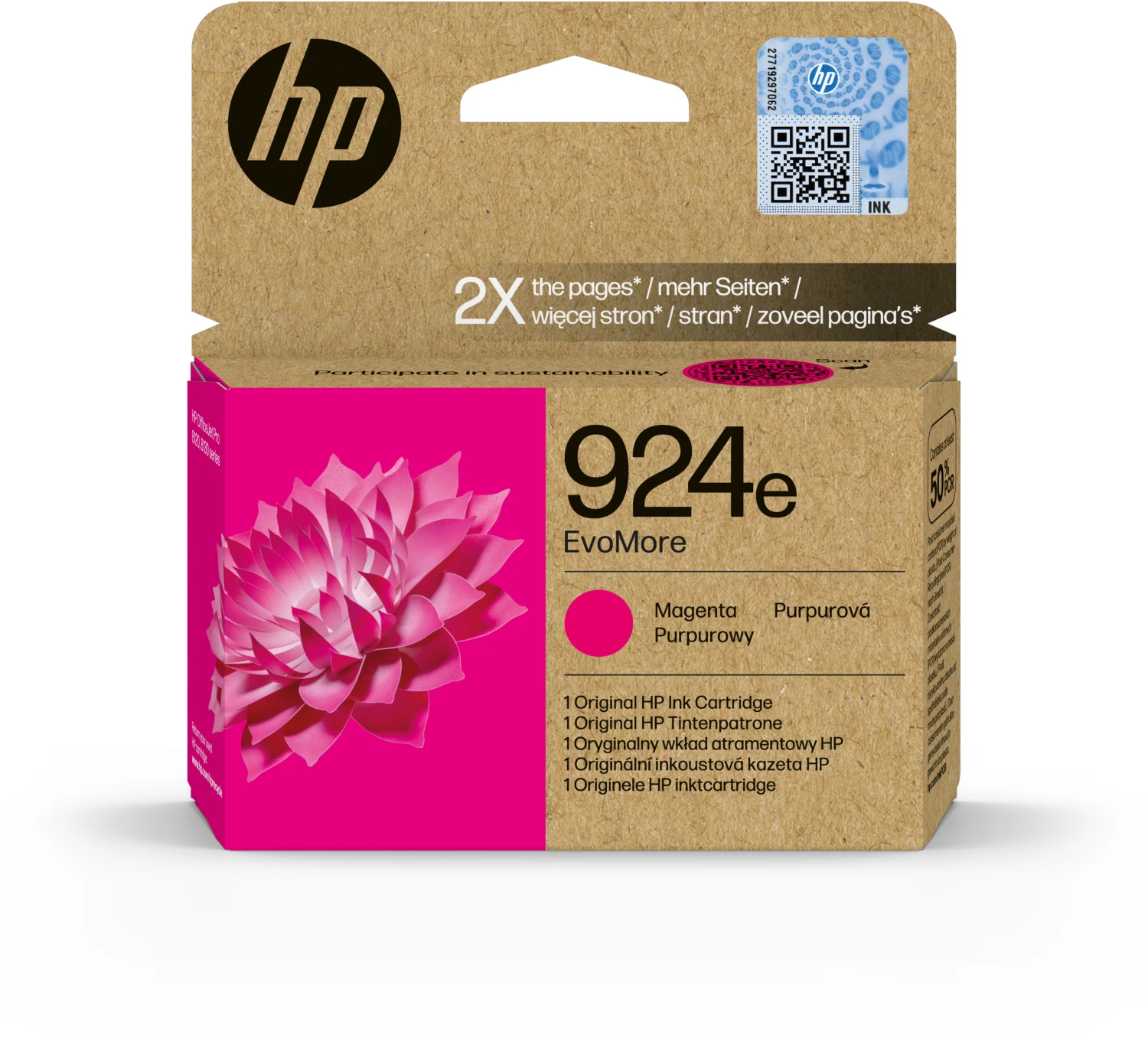 HP Cart. d'encre 924e magenta