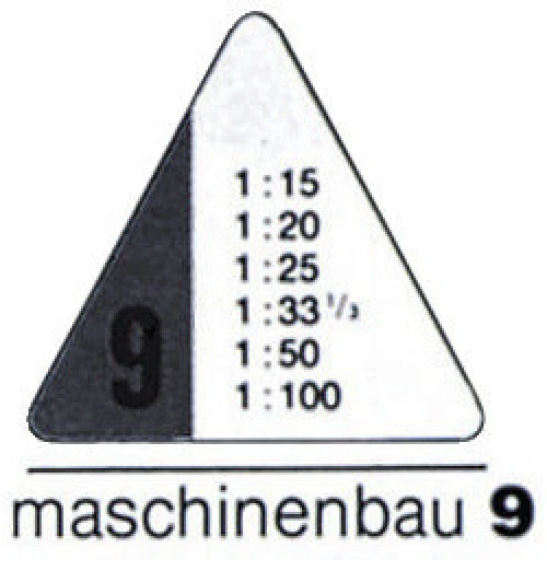 RUMOLD Dreikant-Massstab 150 - 30 cm - Maschinenbau 9
