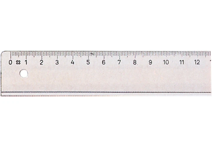 LINEX Schullineal transparent 30cm
