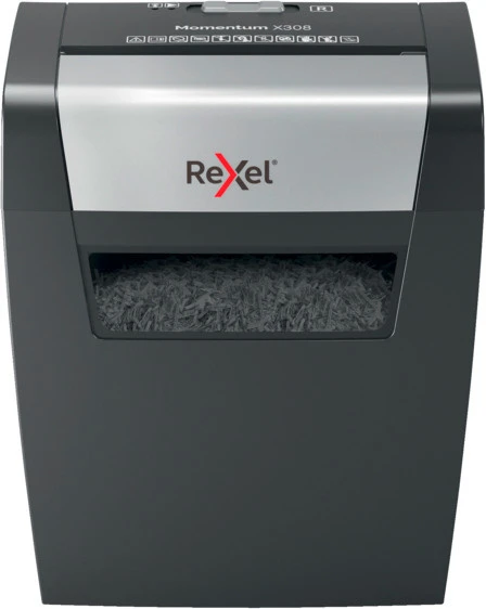 REXEL Destructeur de docum. Momentum X308, P-3, 15lt