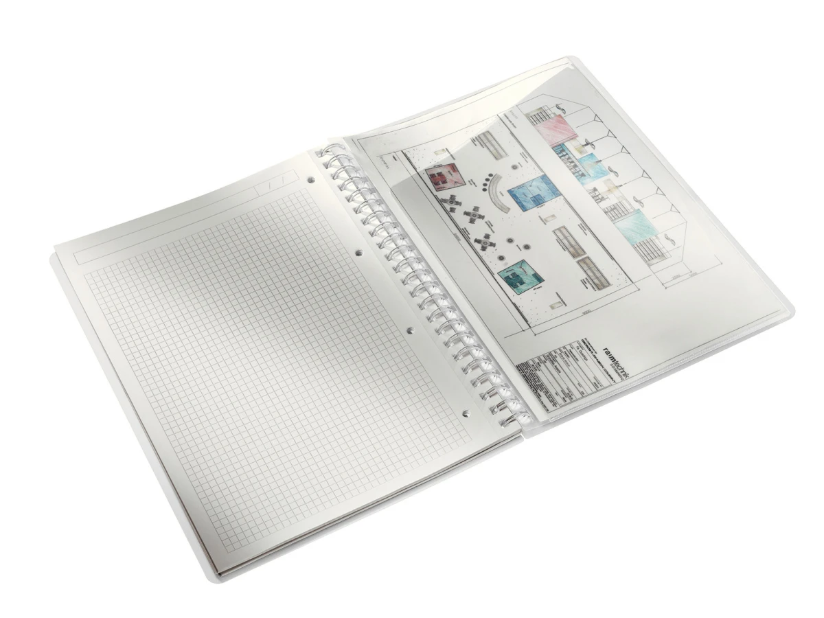 LEITZ 4638 Libre spirale WOW PP A4 quadrillé