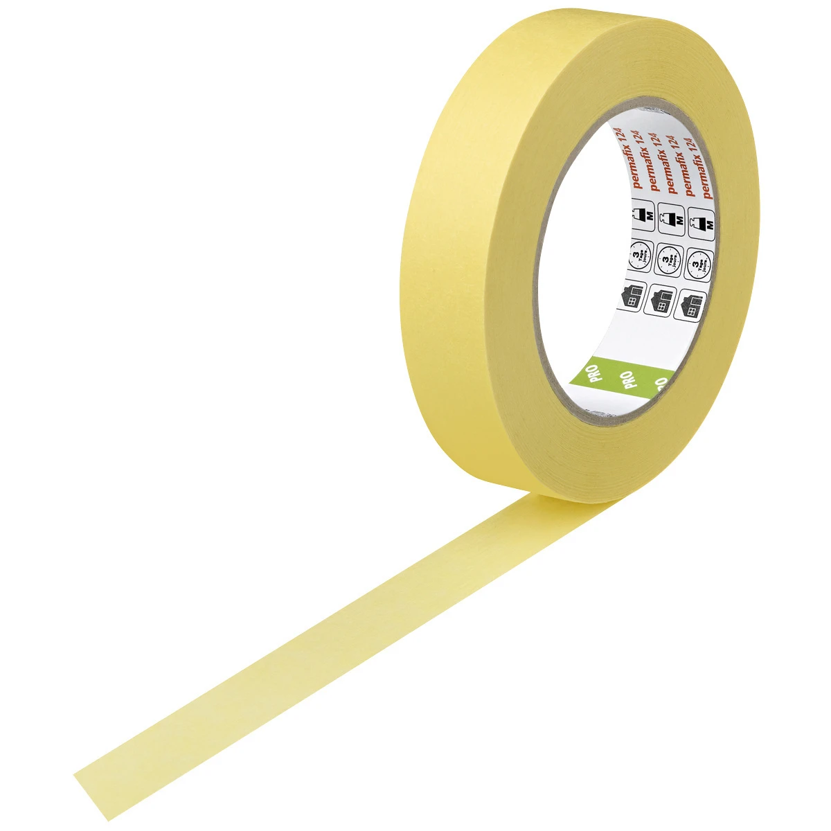 permafix Abdeckband 124 beige, 25 mm x 50 m, 9 Rollen