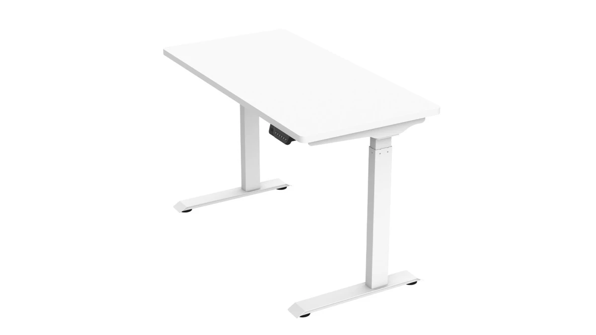 Contini table de bureau réglable hauteur blanc 1.2×0.6m