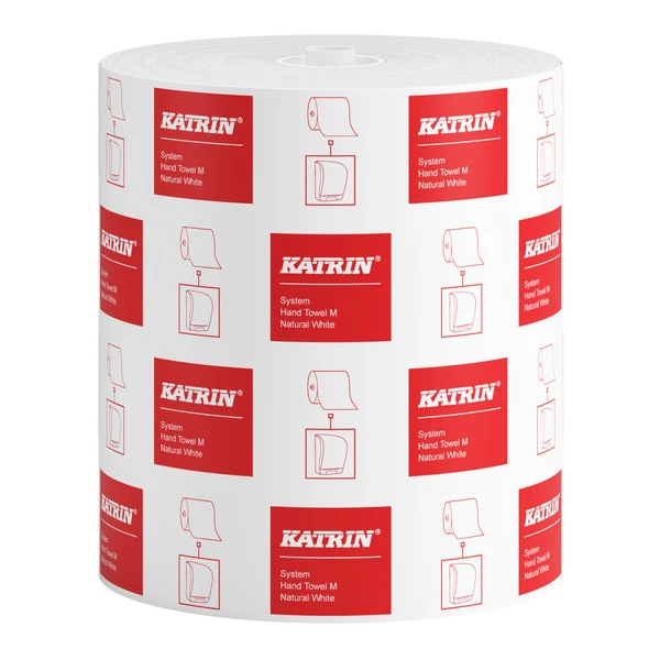 KATRIN Rouleaux d'essuie-mains en papier System M 2 couches, 6 rouleaux
