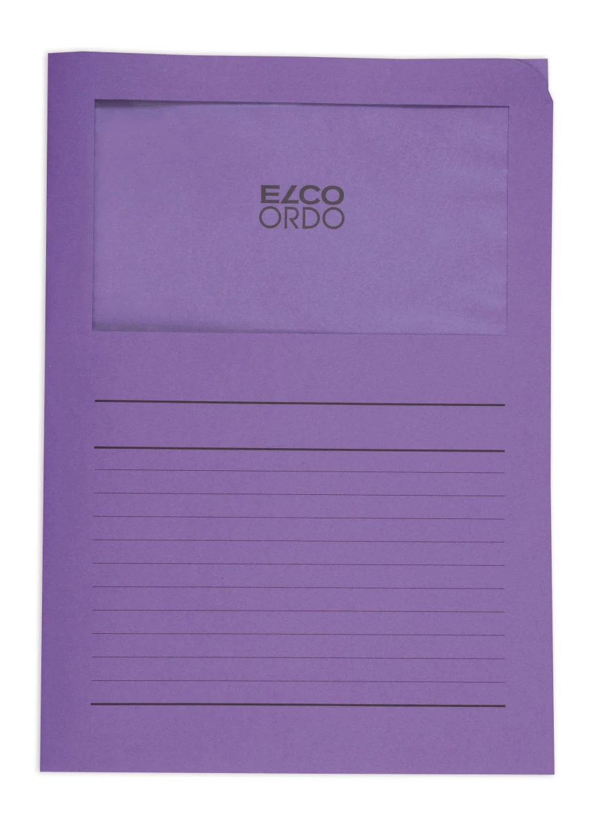 ELCO Ordo Classico avec lignes, violet, paquet de 100 pièces