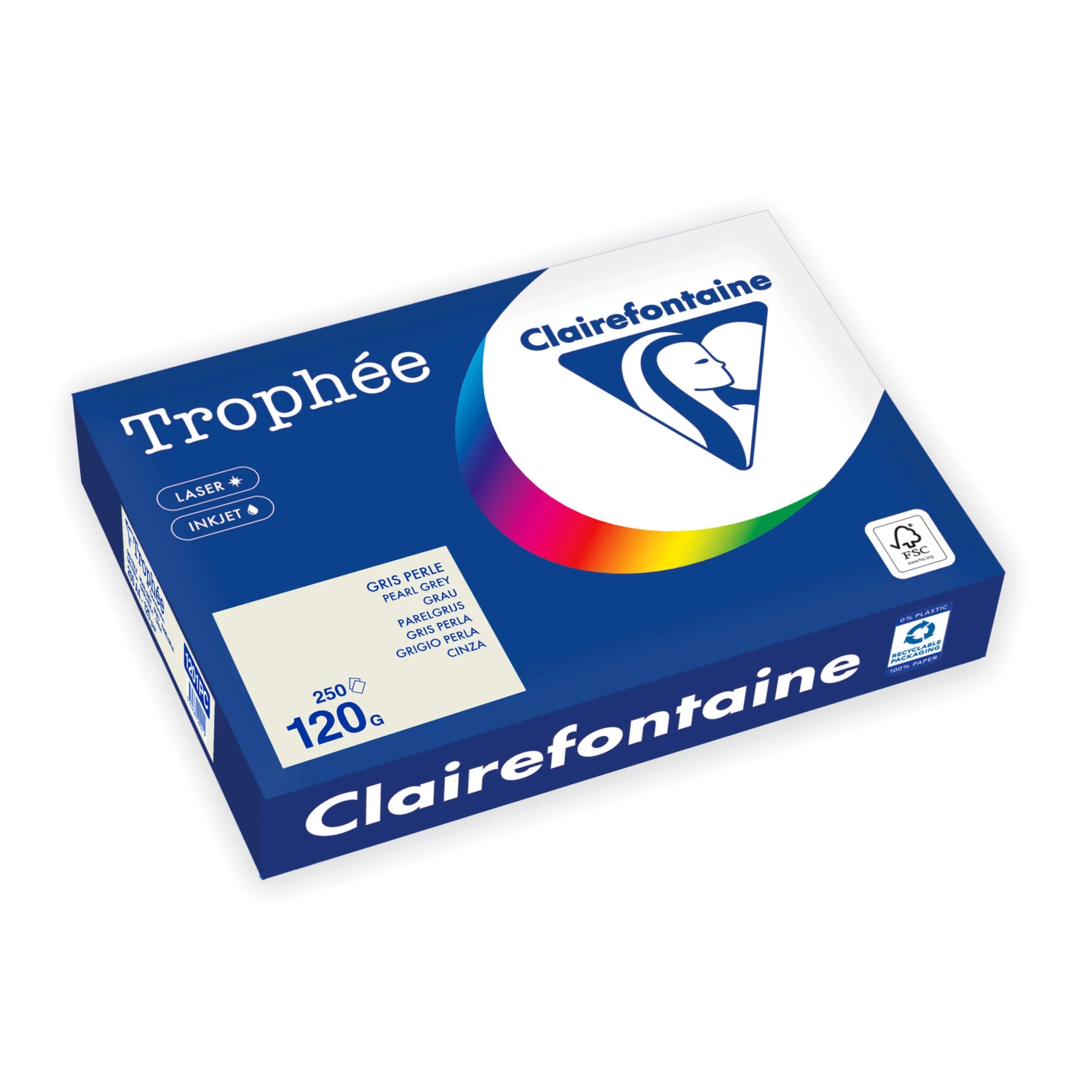CLAIREFONTAINE Kopierpapier Trophée Pastell A4, 120 g/m², 250 Blatt