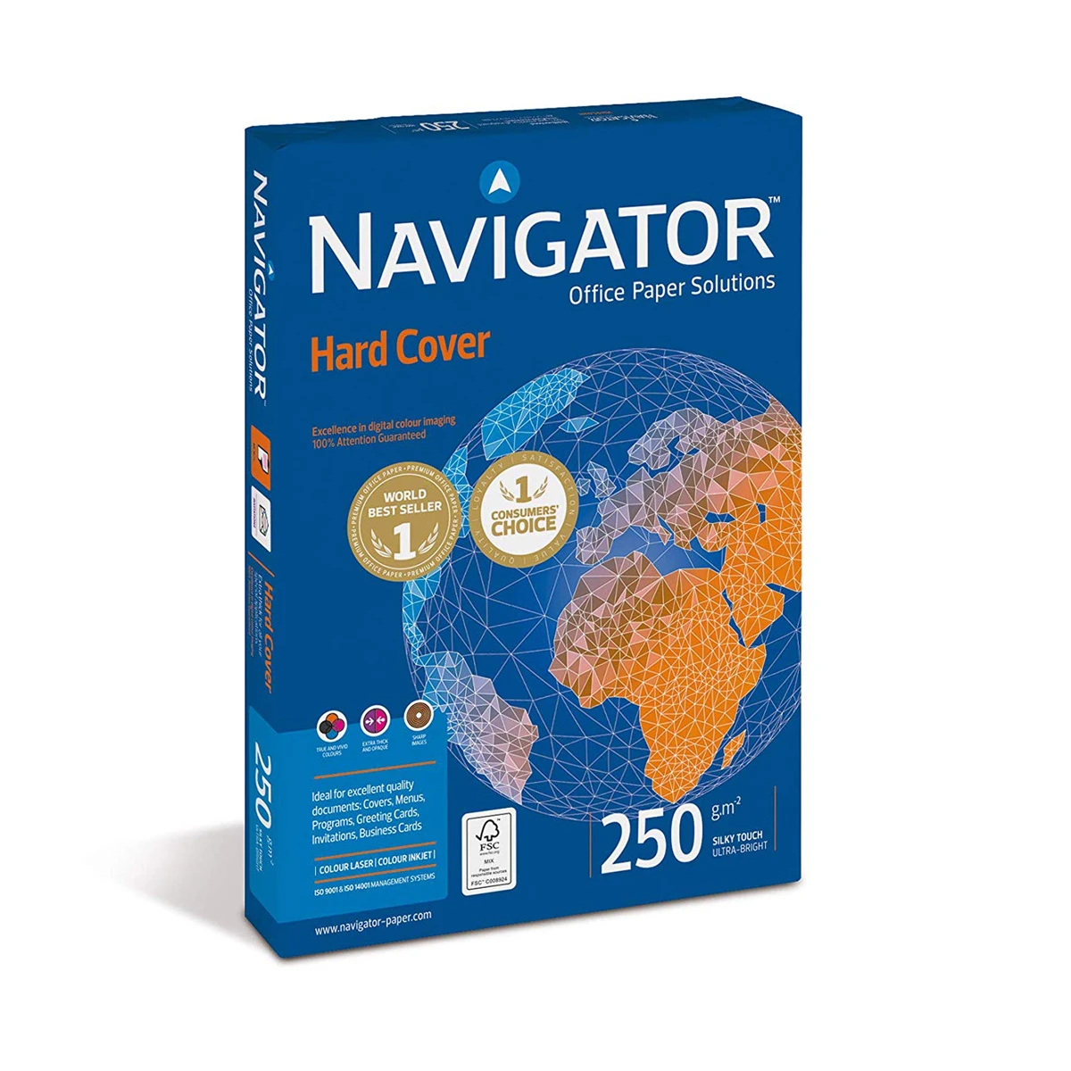NAVIGATOR Papier copieur Hard Cover A4, 250 g/m², 125 feuilles