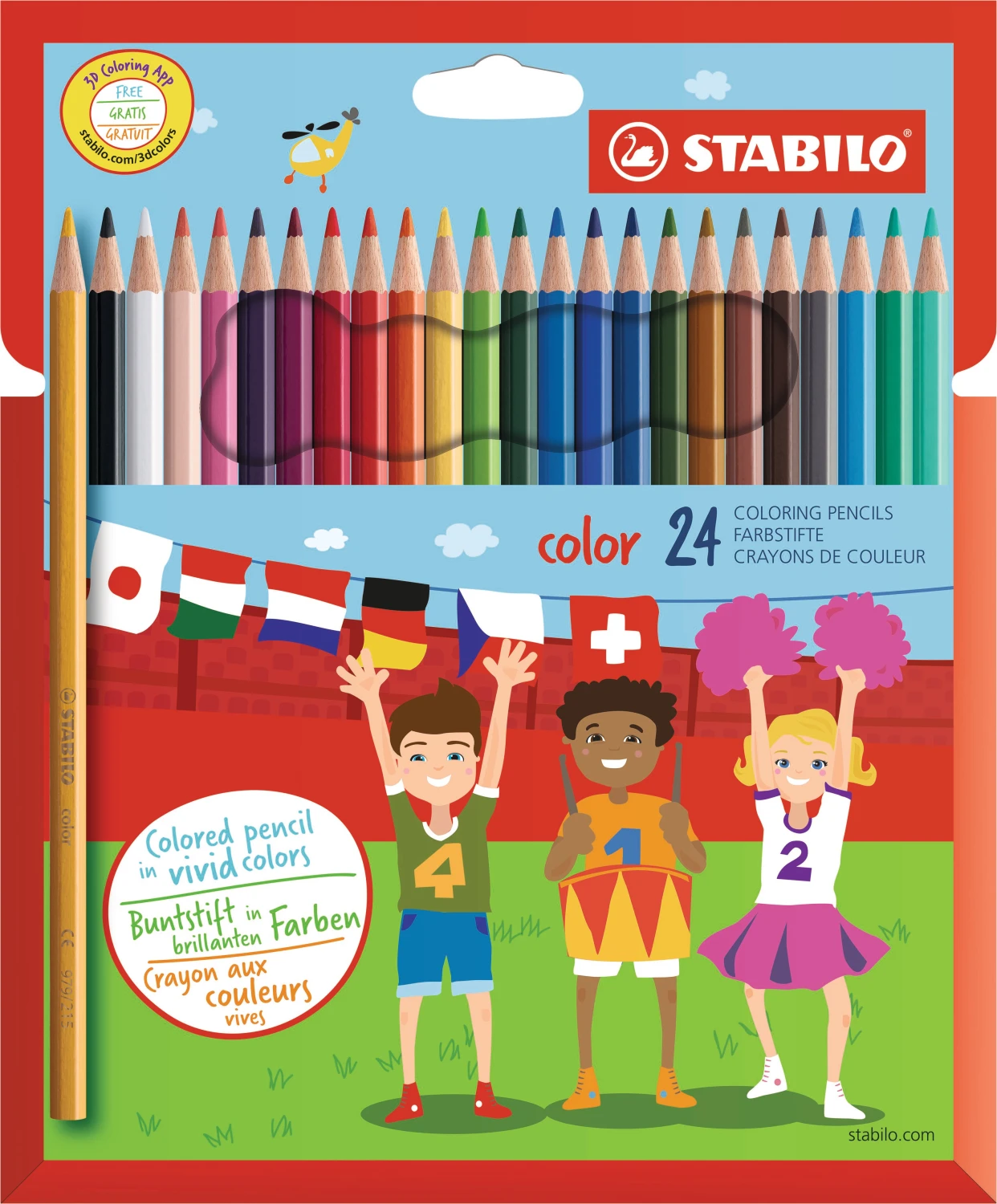 STABILO Holzfarbstift Color - 24 Stück