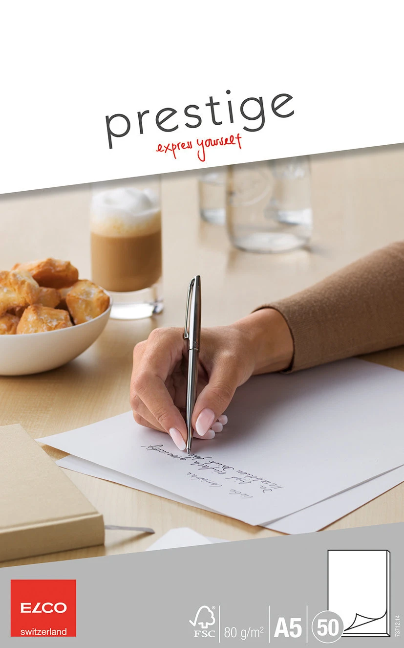 ELCO Bloc notes Prestige A5 - blanc