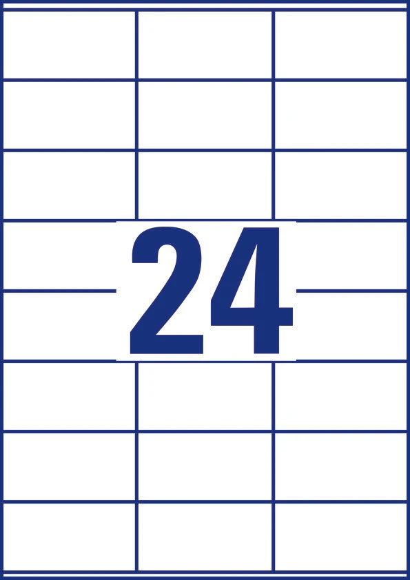 AVERY ZWECKFORM 3490 Etiketten, 70 x 36 mm, 25 + 5 Blatt