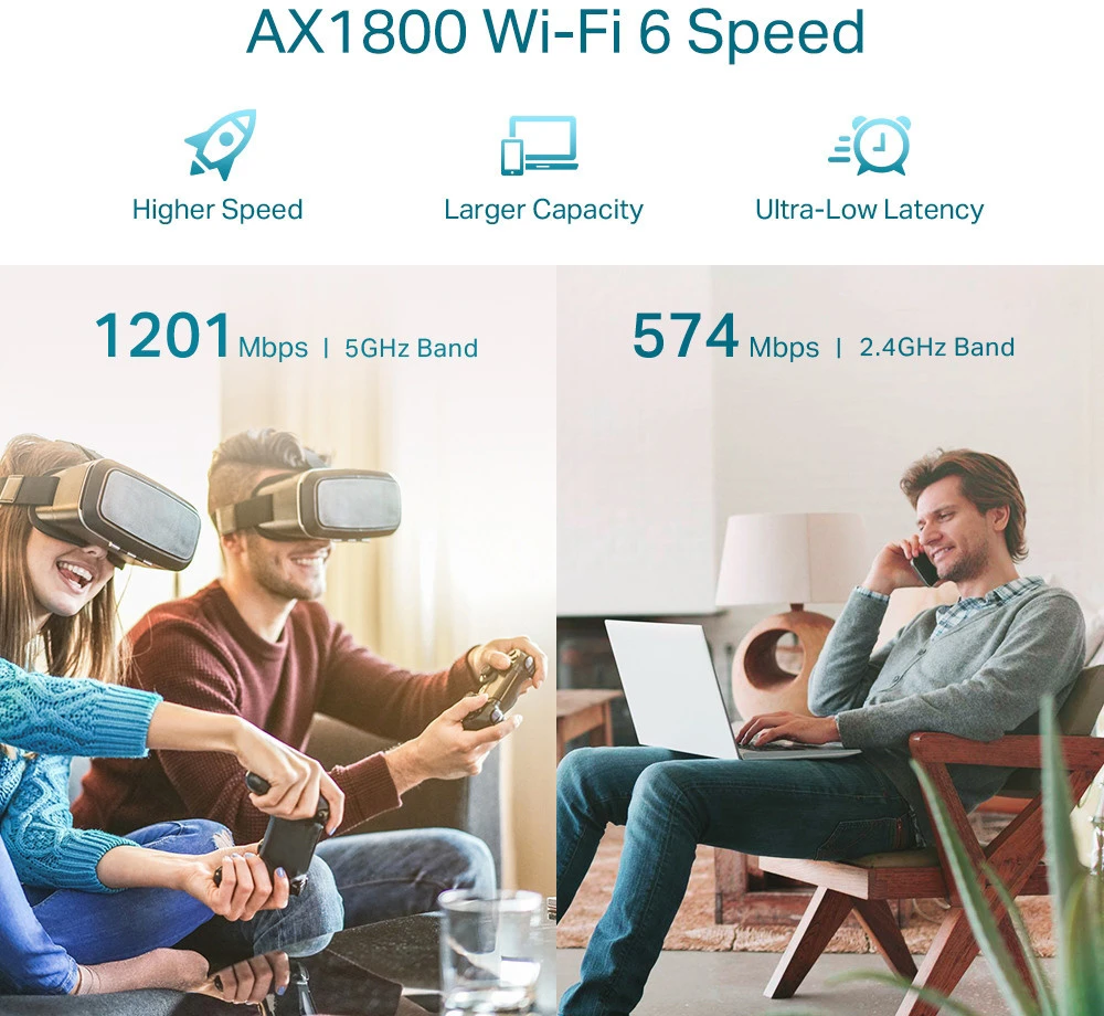 TP-LINK RE605X AX1800 Dualband Répéteur Wi-Fi