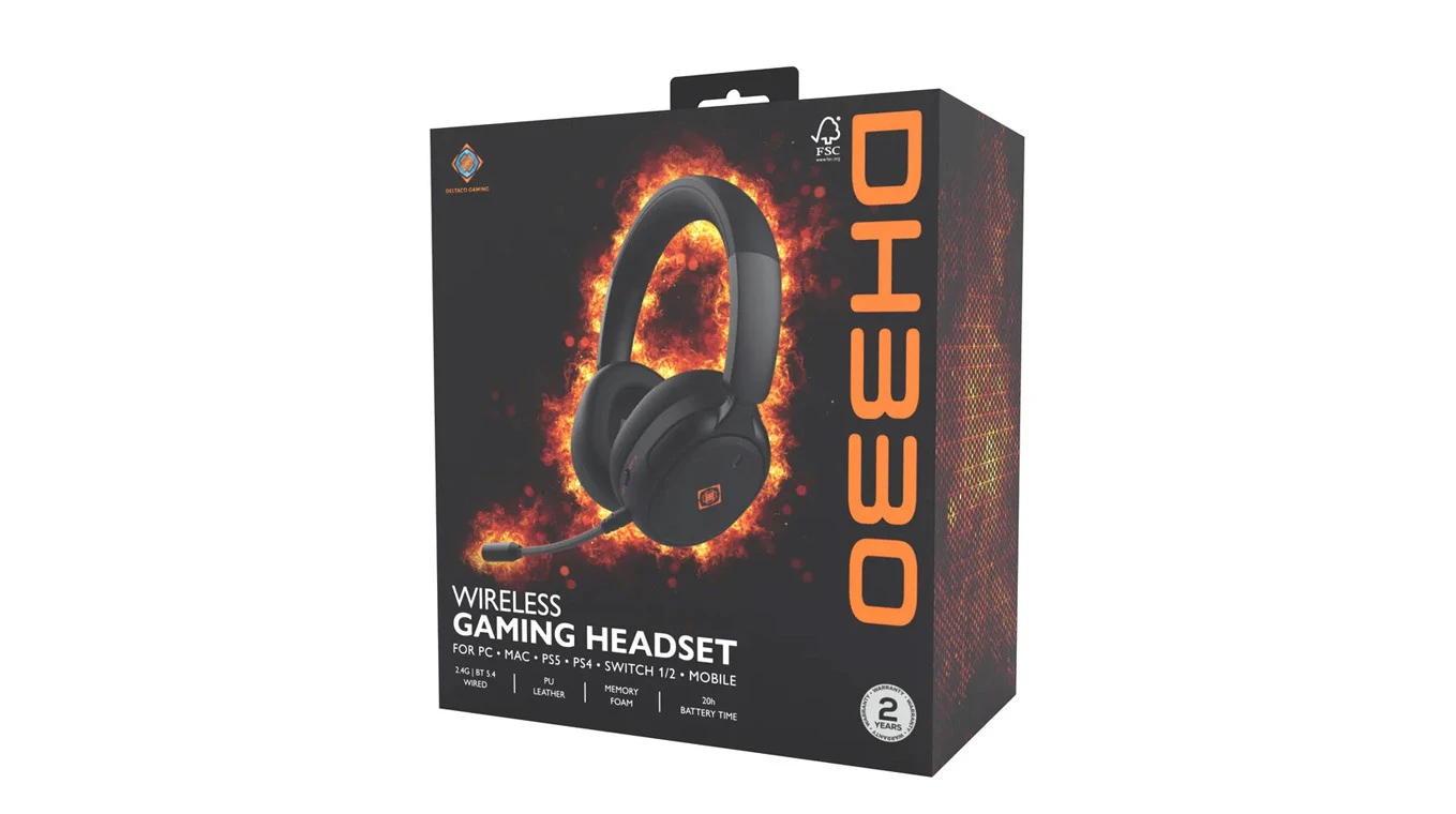 DELTACO Casque GAMING DH330, sans fil
