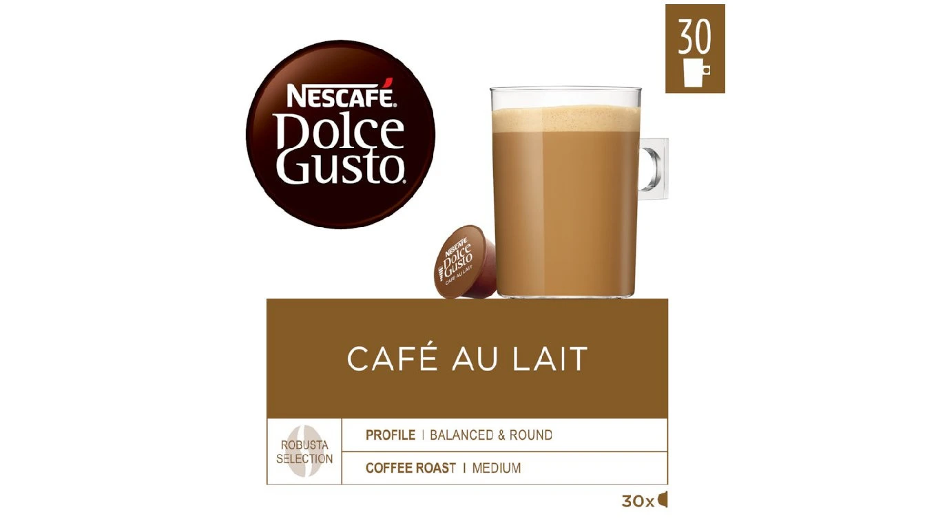 NESCAFÉ DOLCE GUSTO Kapseln Café au Lait 30 Stück