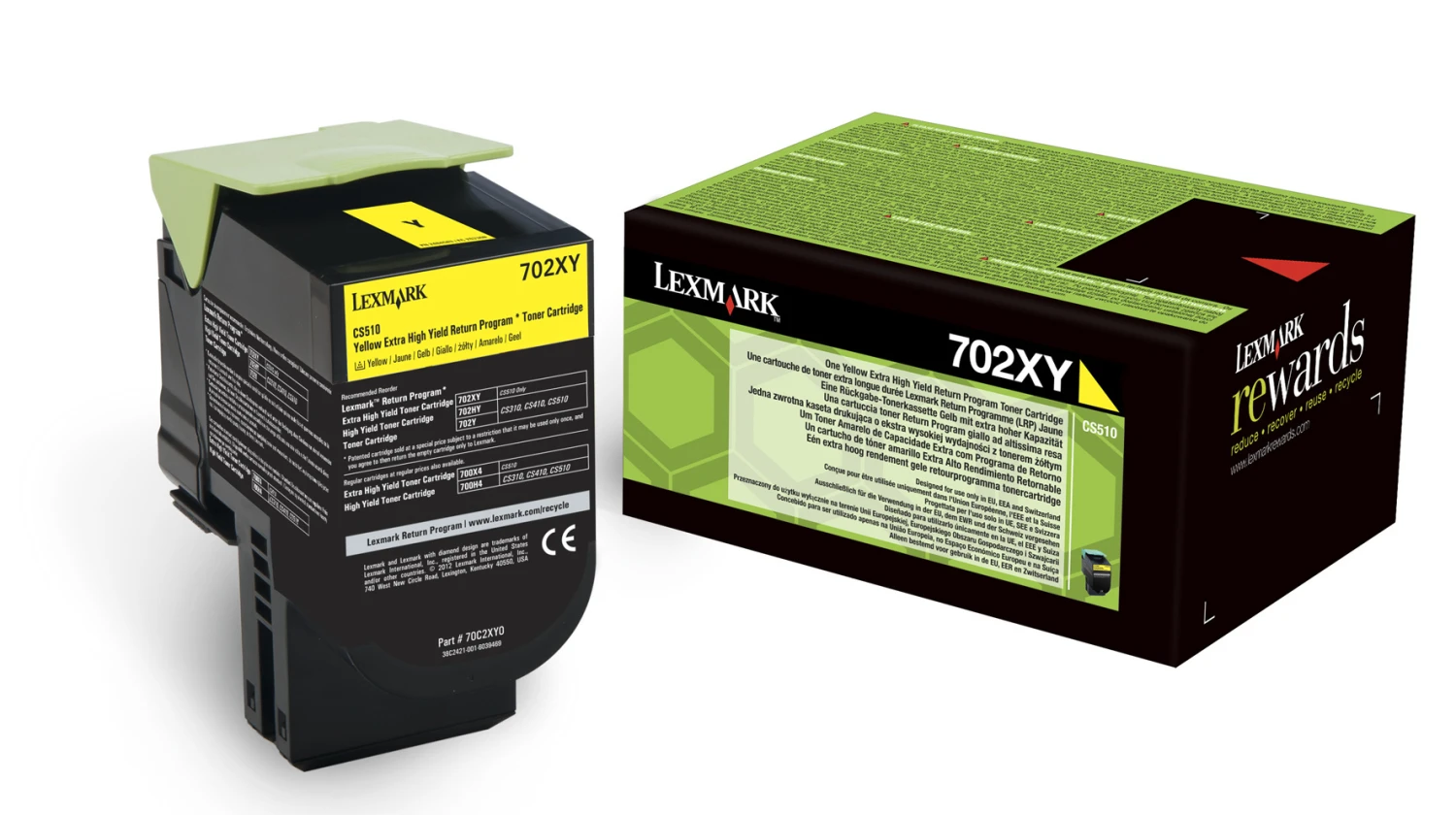 LEXMARK 702XY Toner gelb