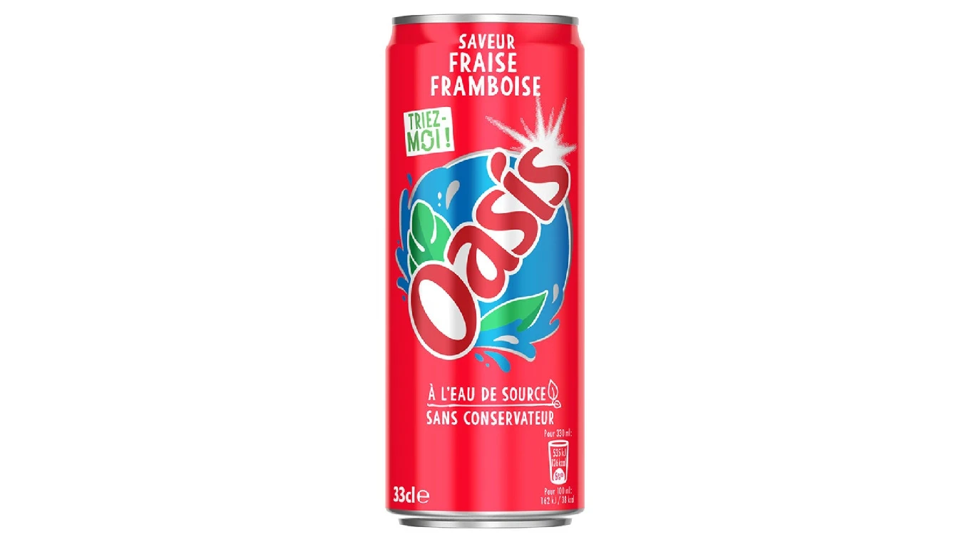OASIS Fraise Framboise 24 x 330 ml