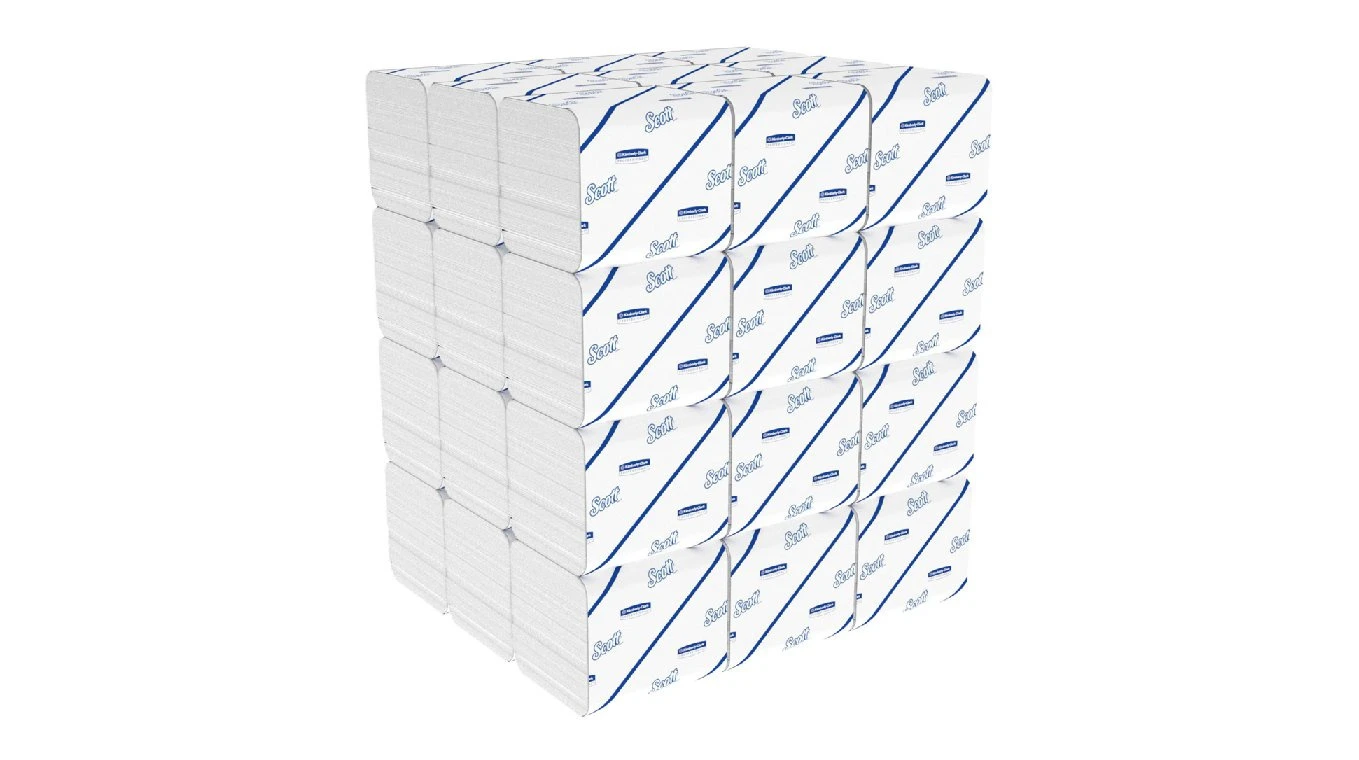 SCOTT Papier toilette feuille à feuille 2 couches, 7'920 feuilles