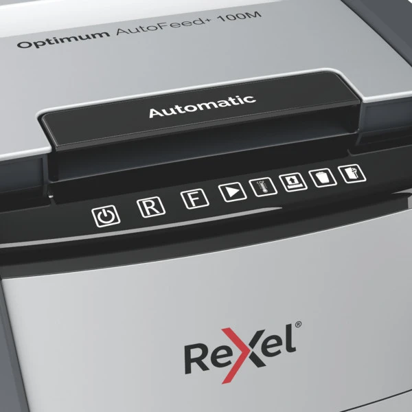 REXEL Aktenvernichter Optimum AF+ 100M, P-5, 34lt