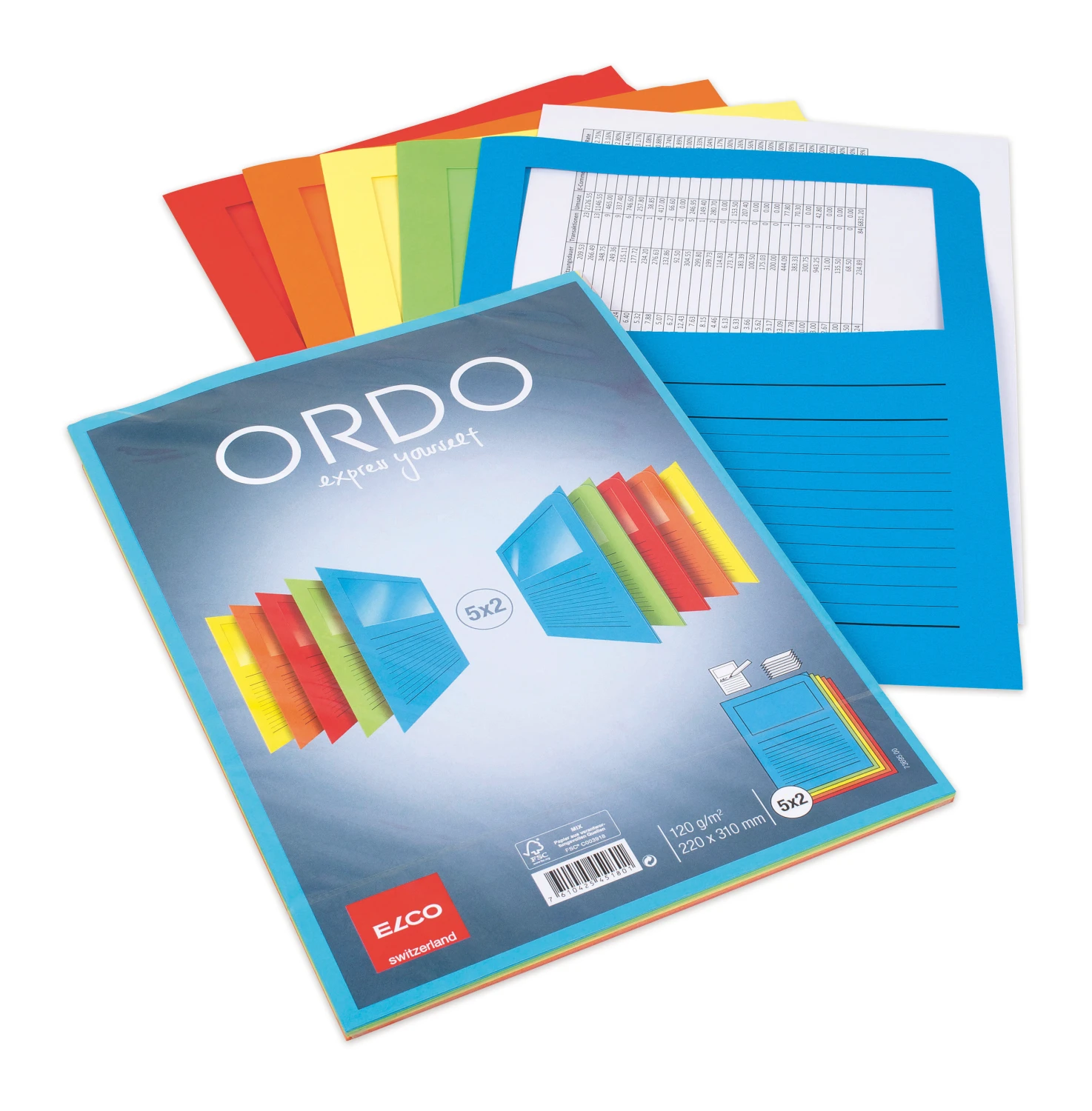 ELCO Organisationsmappen Ordo A4 mit Fenster 10 Stk.