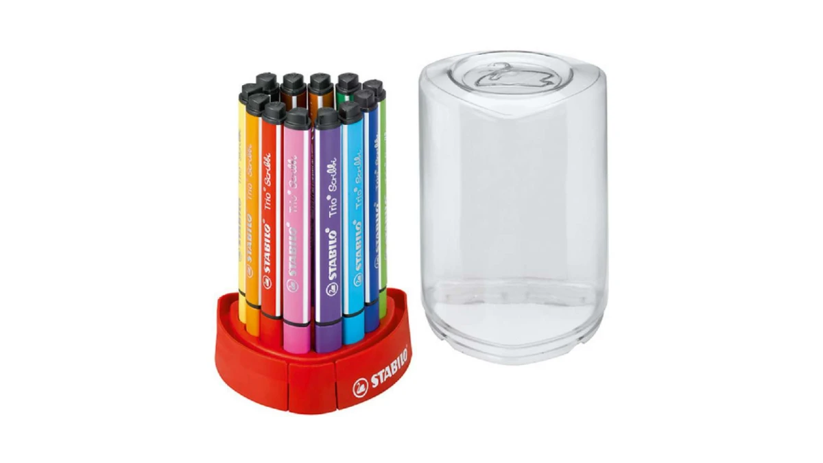 STABILO Trio Scribbi 12 couleurs, set