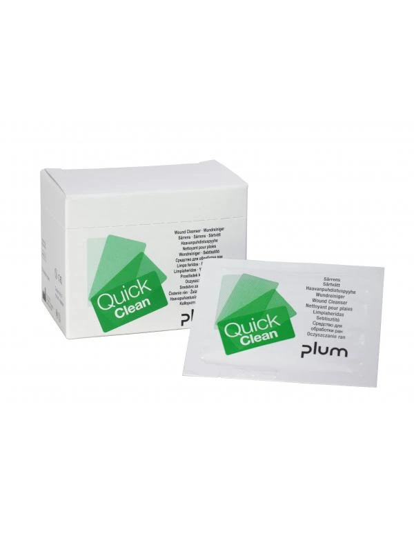 Plum QuickClean lingettes nettoyantes pour les plaies Boîte 20 pcs.