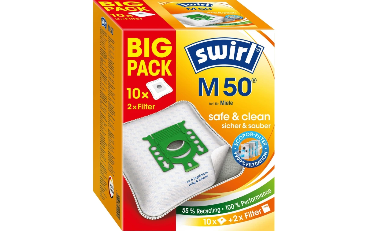 SWIRL Staubbeutel M 50 EcoPor Big Pack 10 Stück