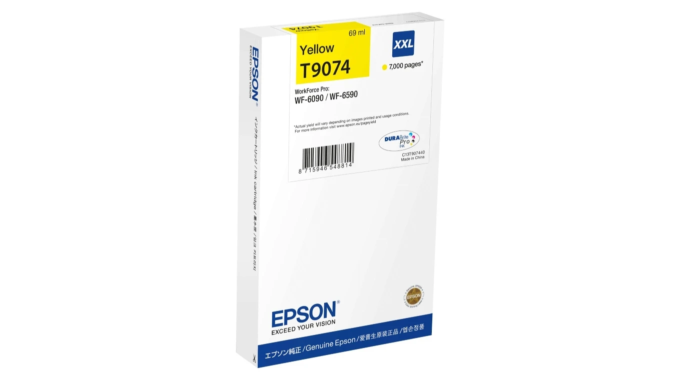 EPSON Tintenpatrone T9074 XXL yellow