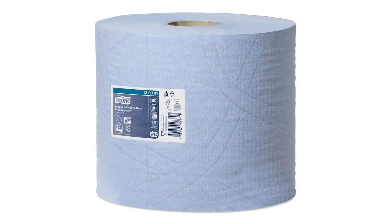 TORK Industrie-Papierwischtücher extra stark 3-lagig, 2 Rollen