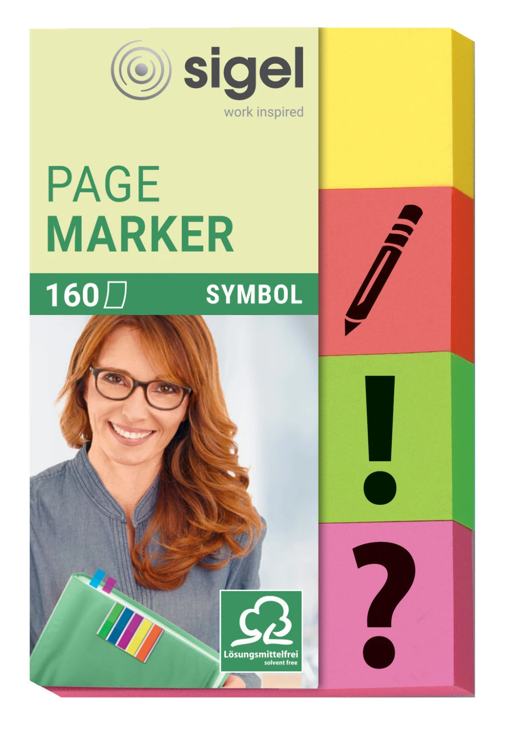 SIGEL Marque-pages avec symbole 4 x 40 feuilles