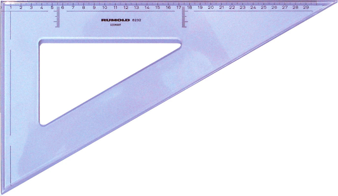 RUMOLD Zeichendreieck 25cm