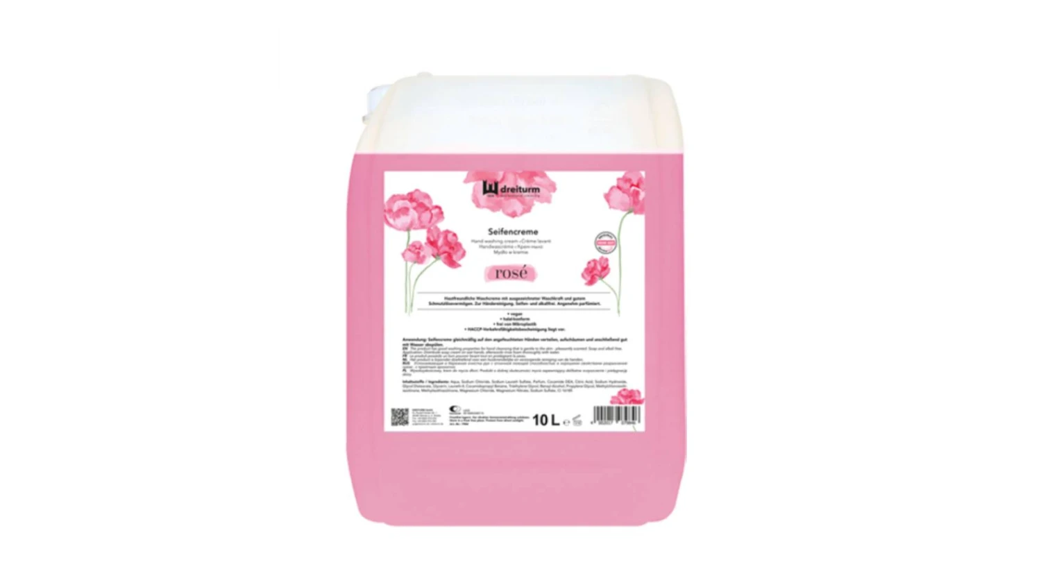 DREITURM Savon crème rosé 10 L