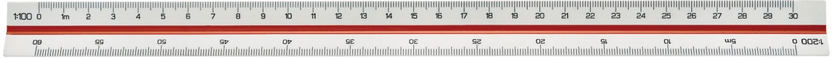 LINEX 312 Règle triangulaire 30 cm