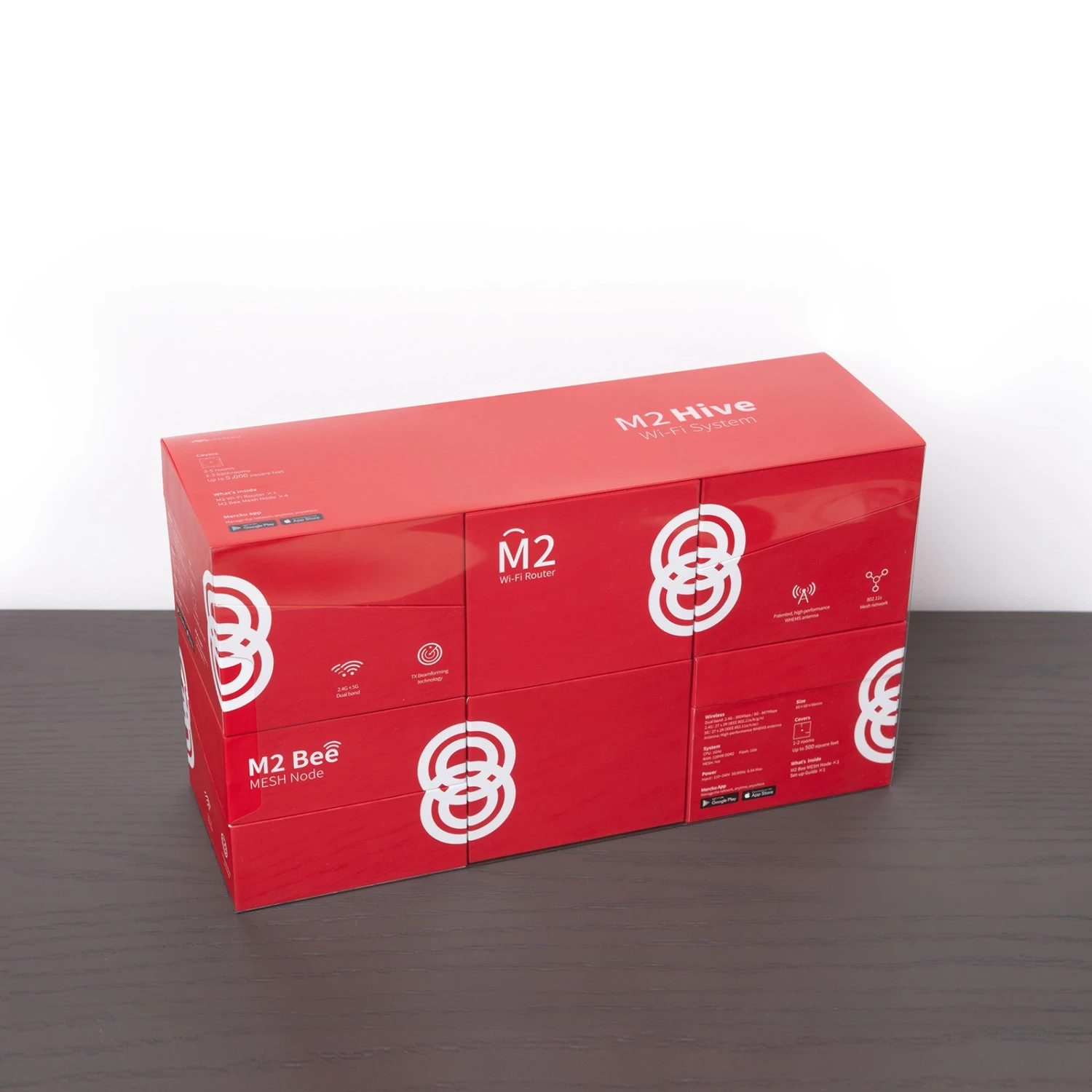 Mercku M2 Hive Router + 4x Répéteur Wi-Fi Set