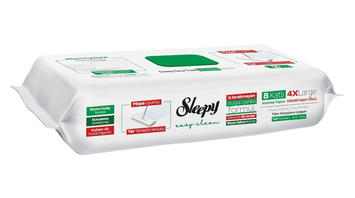 SLEEPY Lingettes nettoyantes pour sols Easy Clean 4XL 50 lingettes