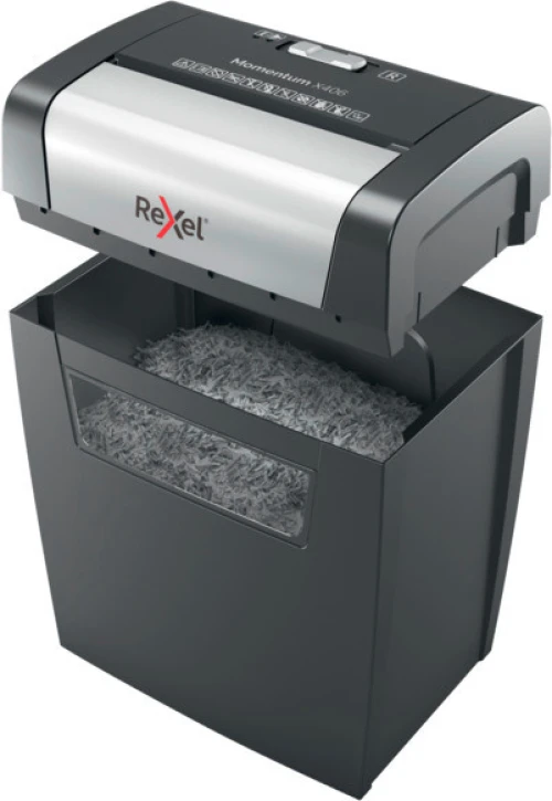 REXEL Aktenvernichter Momentum X406, P-4, 15lt