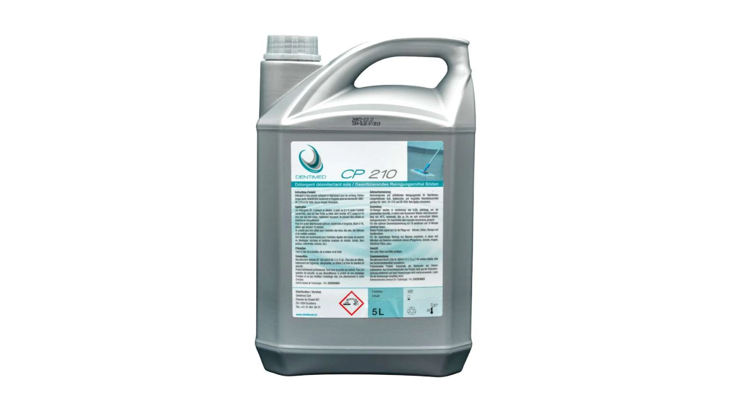DENTIMED Reinigungs- & Desinfektionsmittel für Böden CP210 , 5 L