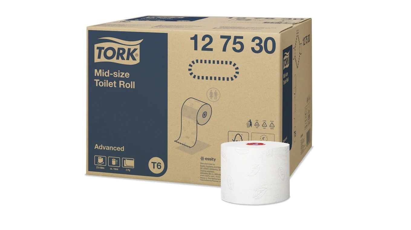 TORK Papier toilette Advanced Jumbo Midi 2 couches, 27 rouleaux