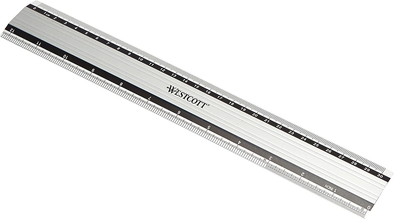 WESTCOTT Aluminium matt - Lineal 30 cm