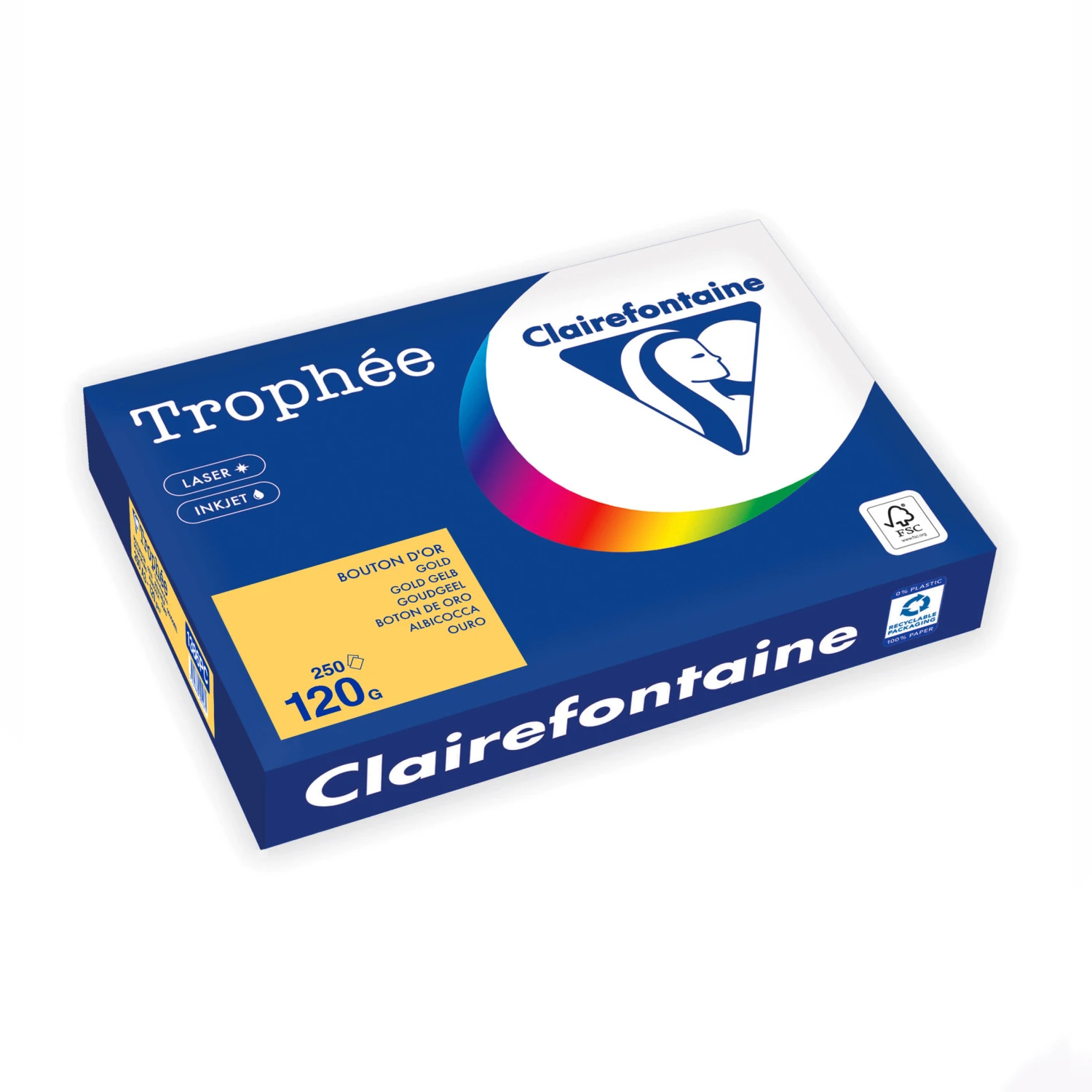 CLAIREFONTAINE Kopierpapier Trophée Intensiv A3, 120 g/m², 250 Blatt