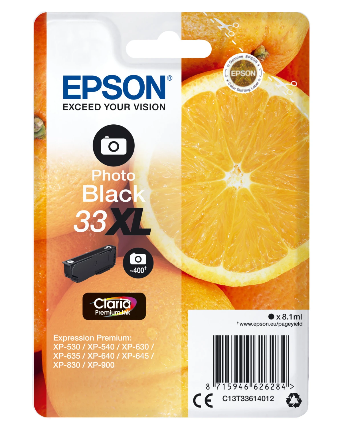 EPSON Tintenpatrone 33XL ph.schwarz