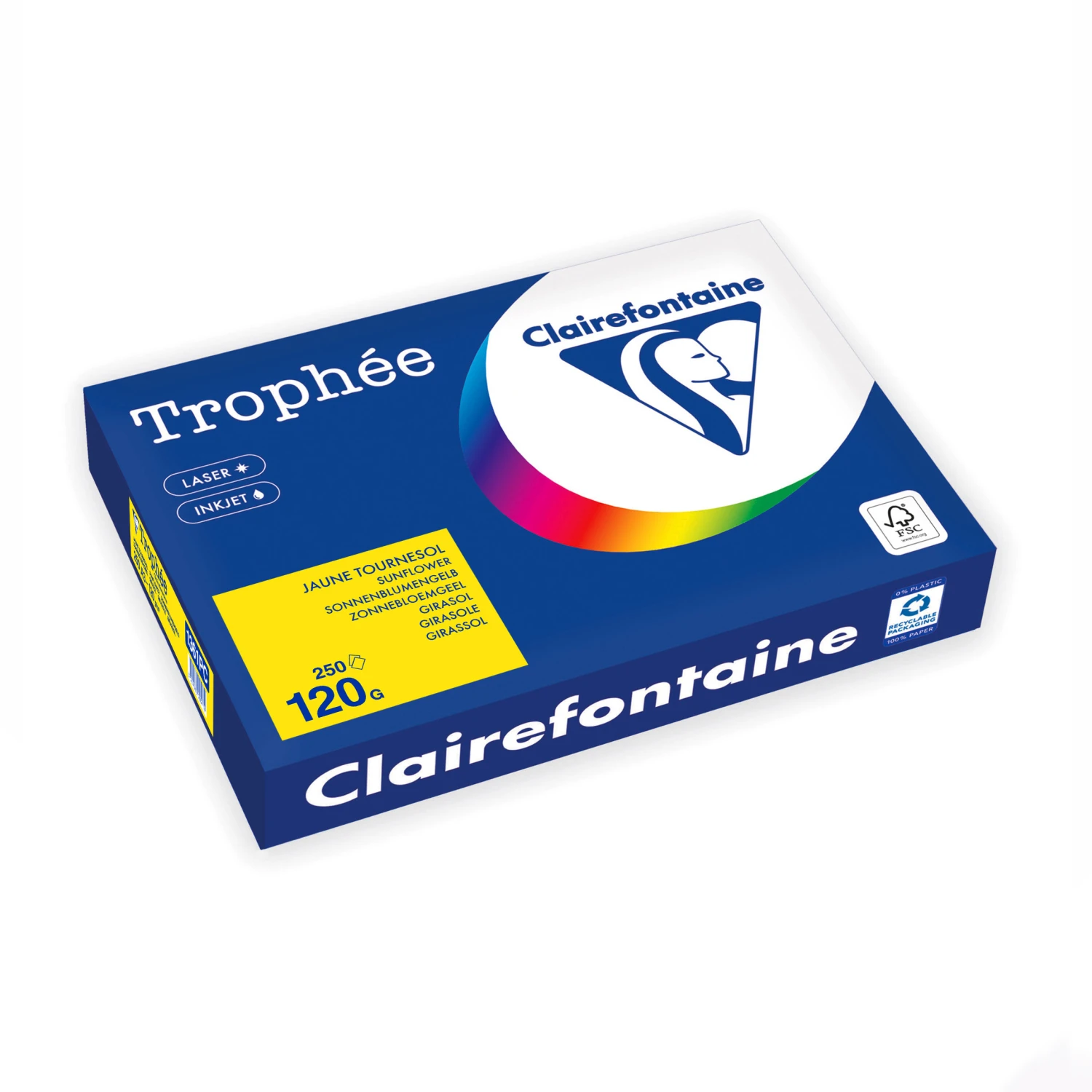 CLAIREFONTAINE Kopierpapier Trophée Intensiv A3, 120 g/m², 250 Blatt
