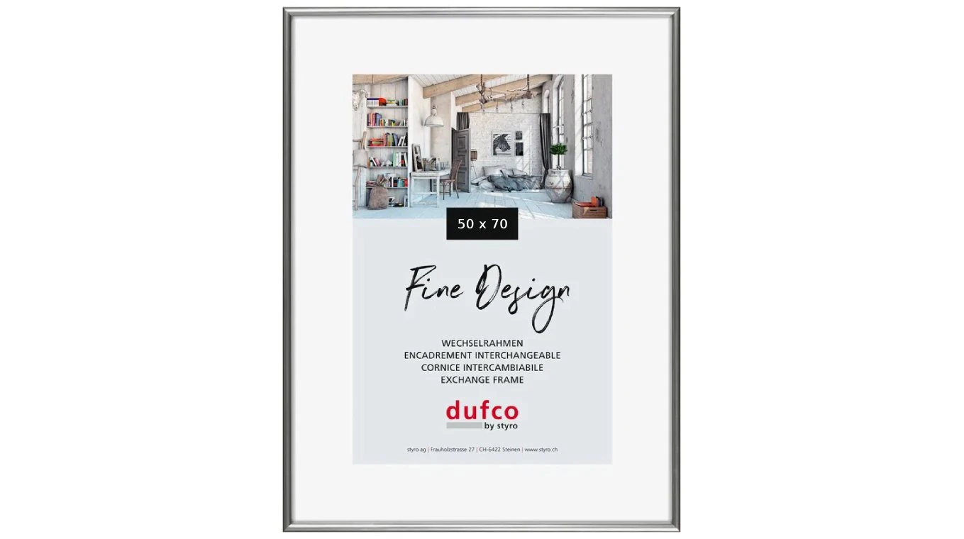 DUFCO "Fine Design" Bilderrahmen Kunststoff 50 x 70 cm